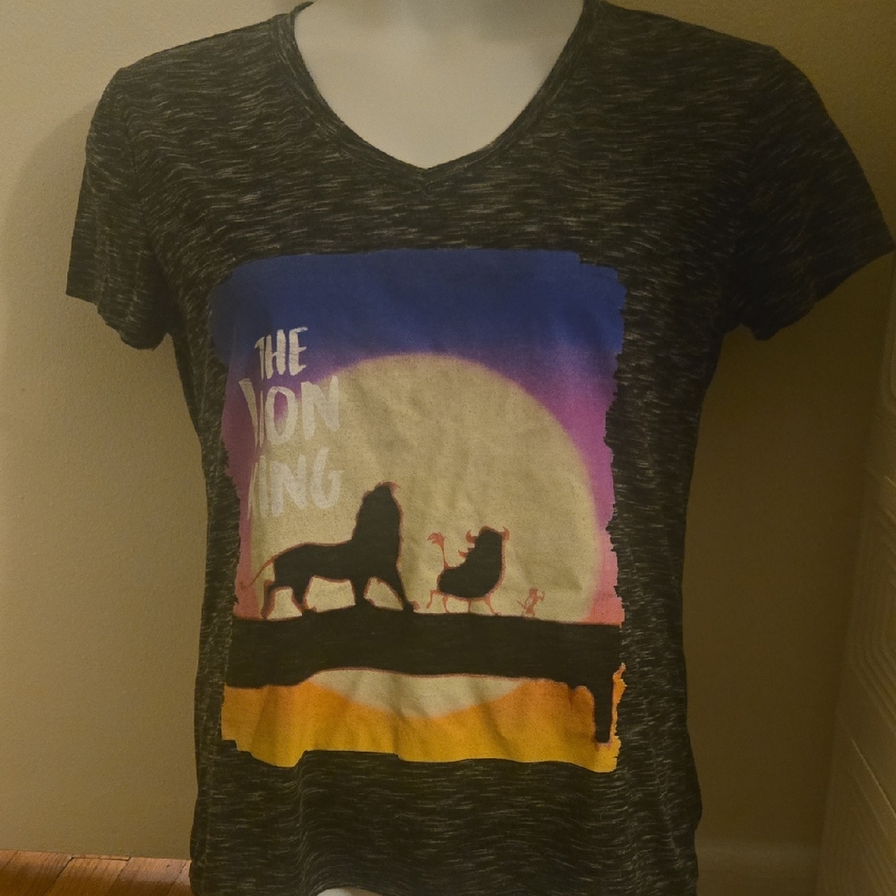 Black Short Sleeve Tee with Artistic Graphic